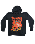 Load image into Gallery viewer, SNAKE OWL HOODIE BLACK
